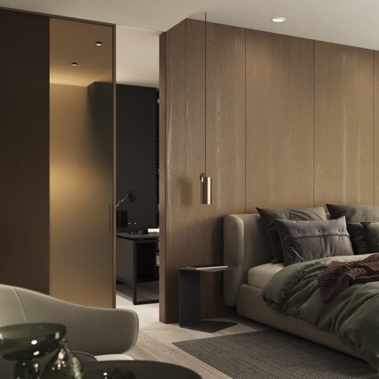 Dveře, které v ložnici zmizí, místo aby rušily. Idea ve …