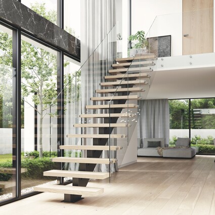 Minimalismus funguje jen tehdy, když má pevnou konstrukci. Schodiště …