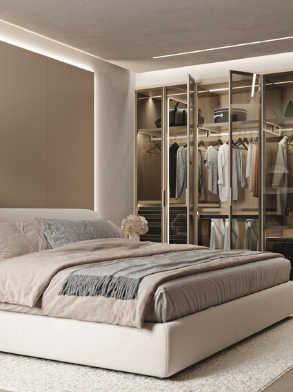 Skříň nestačí. Do ložnice patří butik. LUMINAR promění …