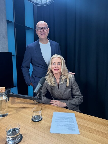 Dnes proběhlo další natáčení podcastu Osmička s @katerina_sindelarova_official …